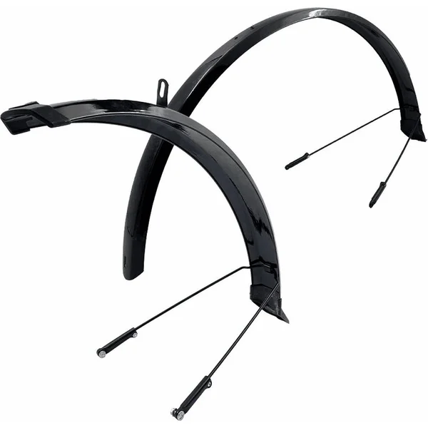 City bike mudguards 26" 53 mm quick release pair