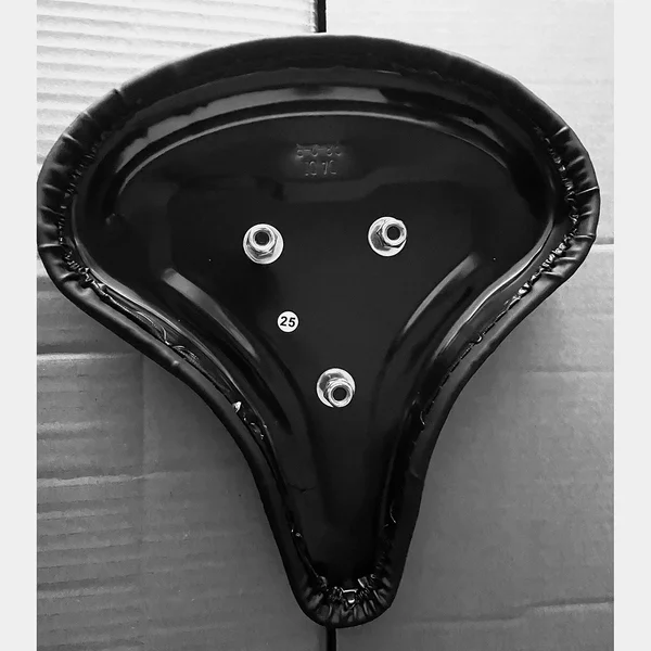 Comfort Exercise Bike Saddle 275x245 mm Black 3‑bolt Mount