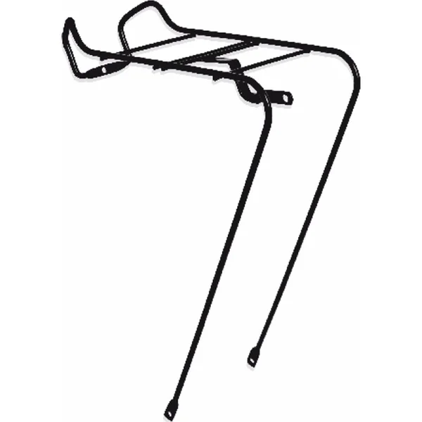 Front steel rack for 28" MTB and city bikes grey