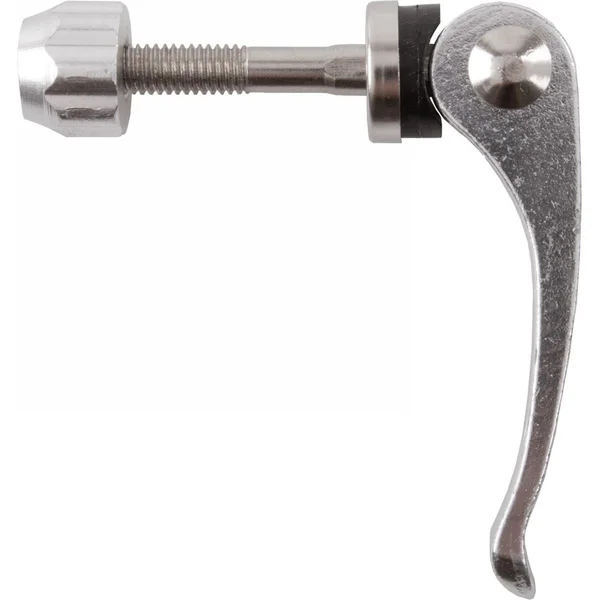 Seat clamp bolt quick release silver aluminum lever