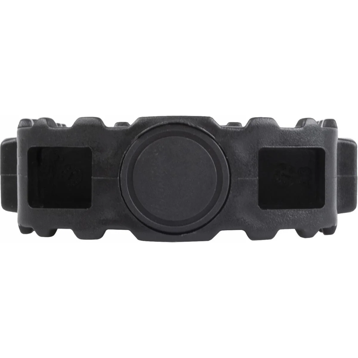 Black plastic MTB pedal slip bearing with reflector 2