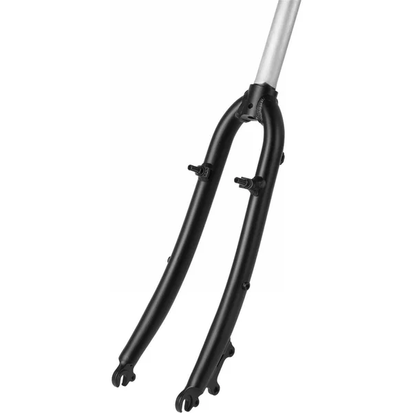 Trekking fork 28 in aluminum 1 1/8 280mm ahead with rack mounts Matte black
