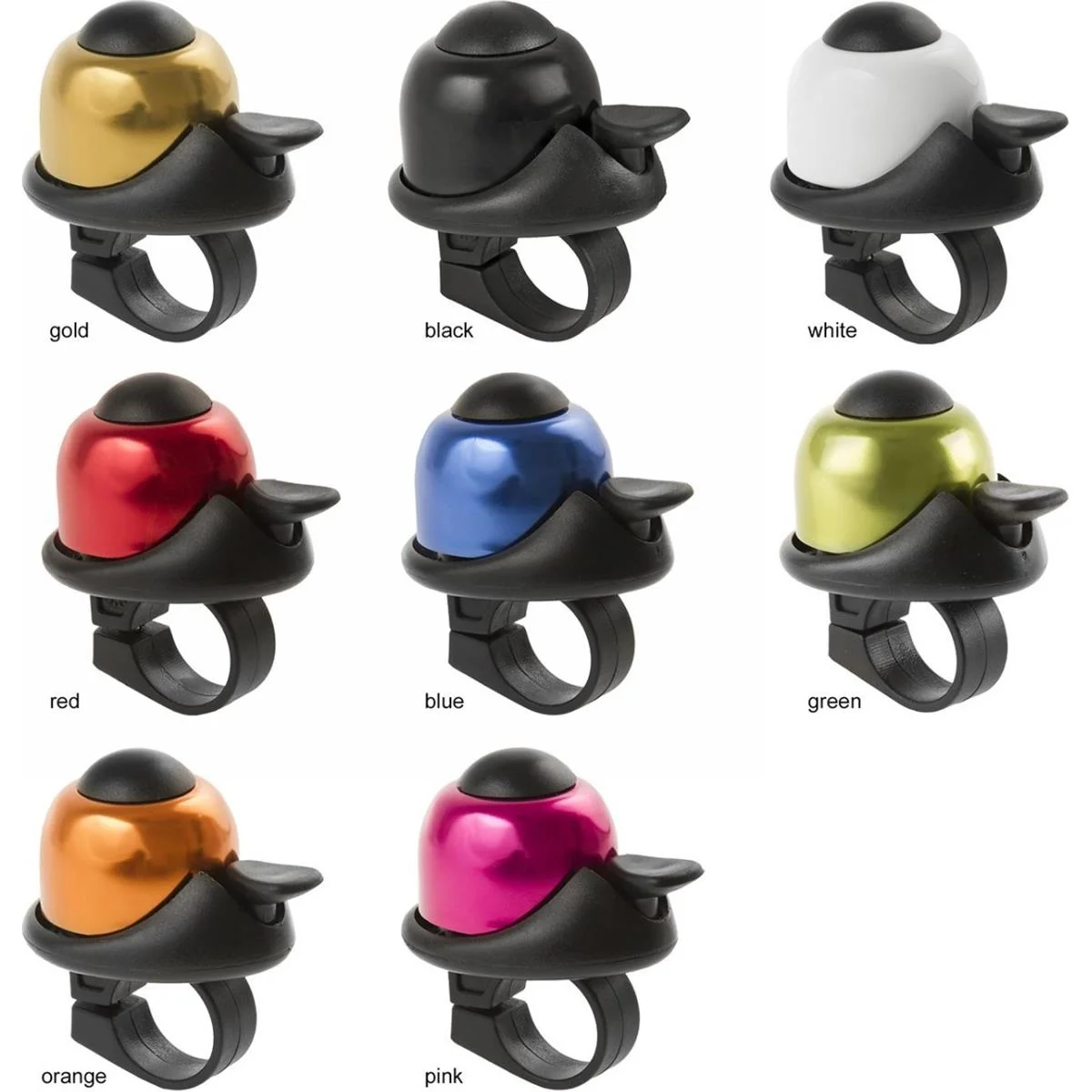 Mini anodized red bell for handlebar 2