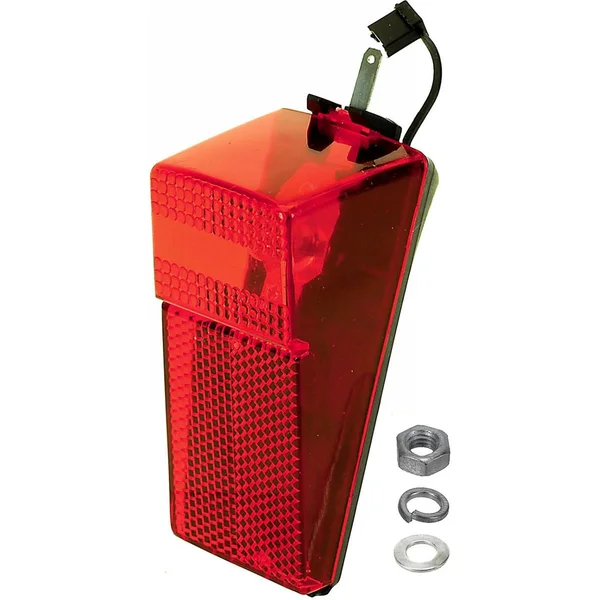 Rear red lamp 6V 0.6W for dynamo with nut