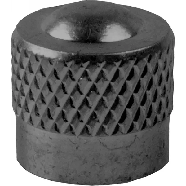 AV valve cap anodized black aluminum 2 pcs