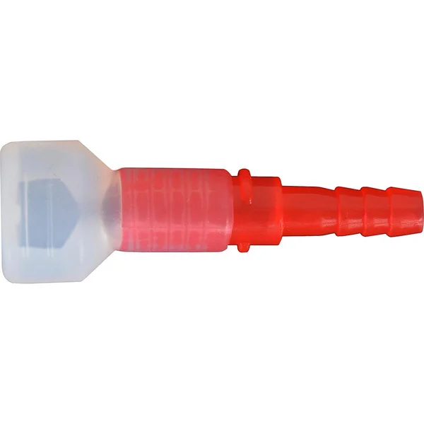 Straight replacement bite valve for hydration bladder red
