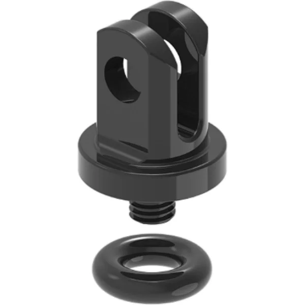 Aluminum adapter for GoPro style lights compatible Y13-Y17 Black