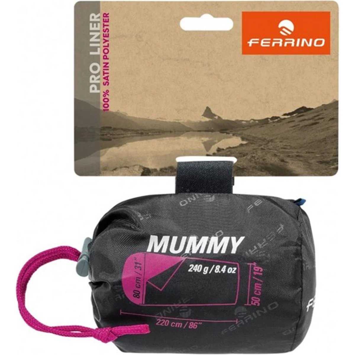 Pro Liner Mummy sleeping bag liner 220x80x50 cm blue 2