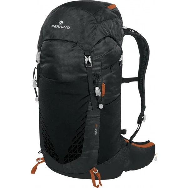 Agile 25L Backpack Black Trekking Hollow Back Recycled Polyester