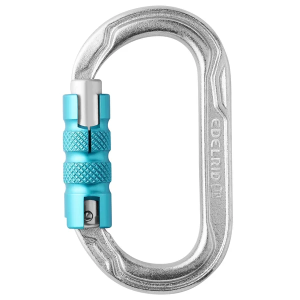 Oval Power Steel Triple safety carabiner