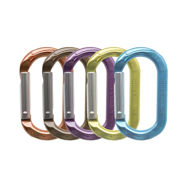 Mini-O oval aluminium carabiner with keylock