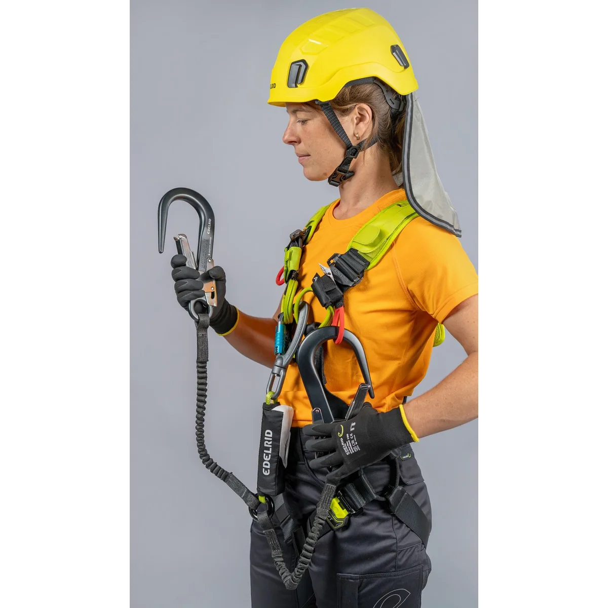 Shockstop-Y 140 Giant Y lanyard with energy absorber and scaffold hooks - Length 180 cm 2
