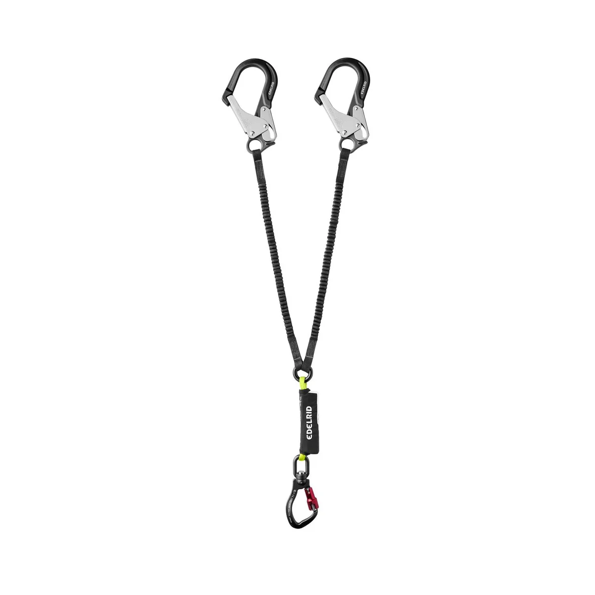 Shockstop-Y 140 GIANT ANSI Y lanyard with shock absorber and large carabiners - Length 130 cm 4