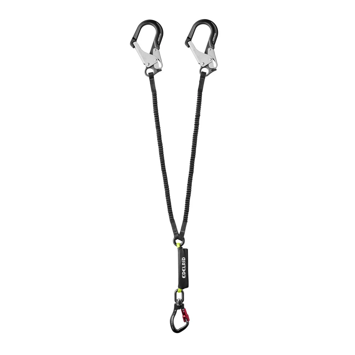 Shockstop-Y 140 GIANT ANSI Y lanyard with shock absorber and large carabiners - Length 130 cm 5
