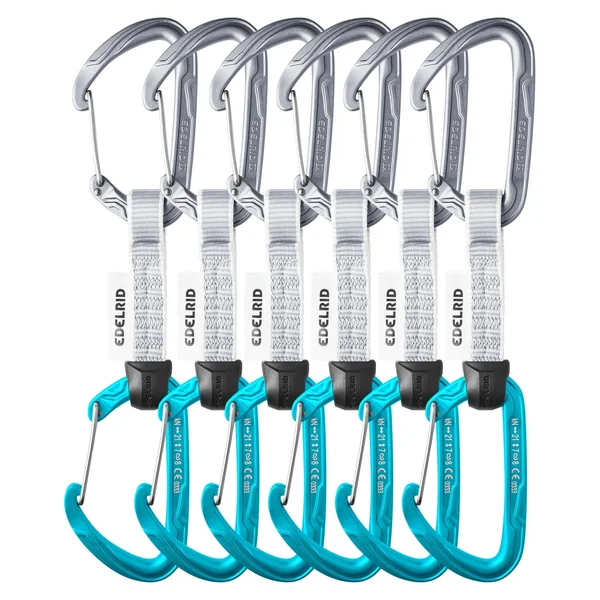 Pure Wire Set Sixpack carabiners with 16 mm sling