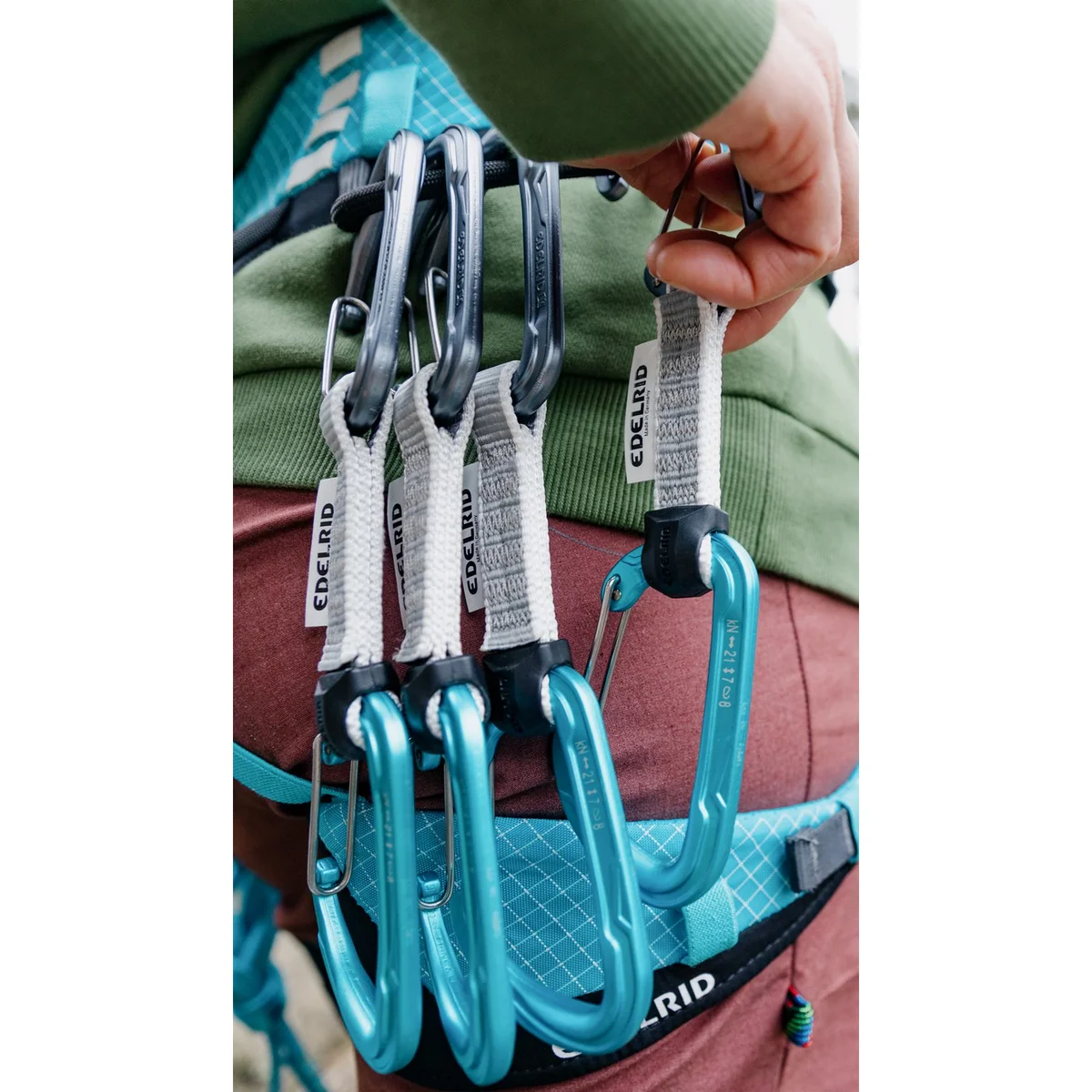 Pure Wire Set Sixpack mousquetons avec sangle 16 mm 4