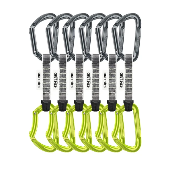 Pure Set Sixpack carabiners with 16 mm sling