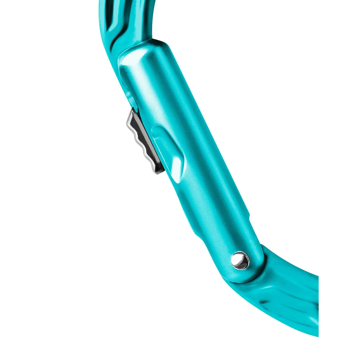 Kiwi Slider oval aluminium carabiner with slider lock - Color Icemint 329 2