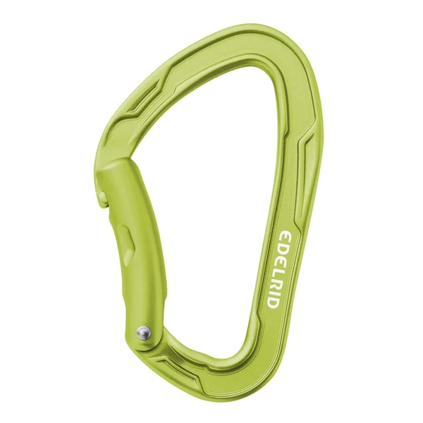 Mission Bent carabiner with bent gate in aluminium