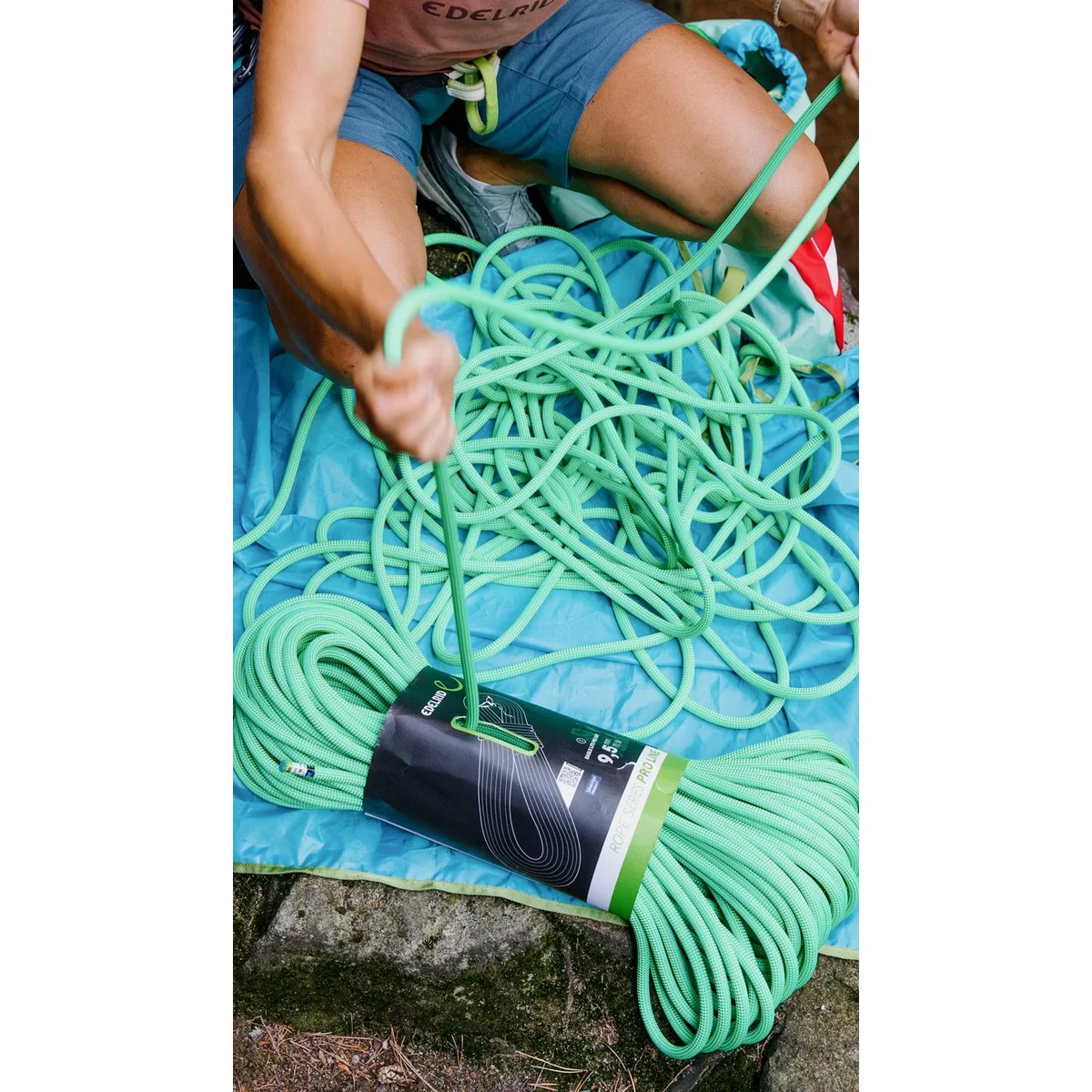 Eagle Lite Eco Dry 9.5 mm dynamic rope - Length 50 m 4