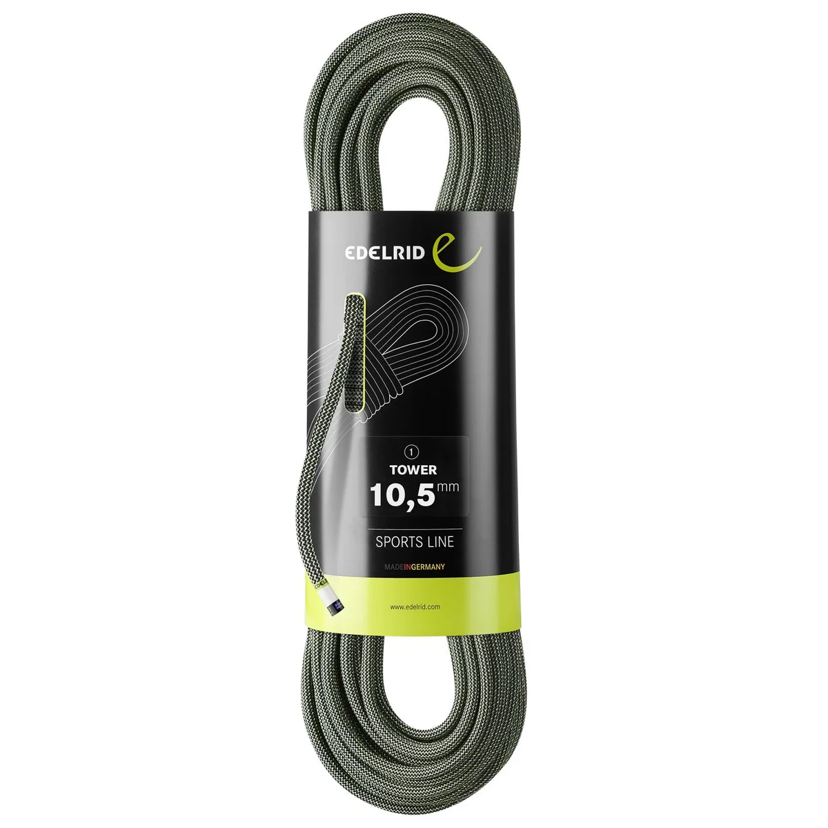 Dynamic rope Tower 10.5 mm for climbing walls and top-roping - Length 60 m 3