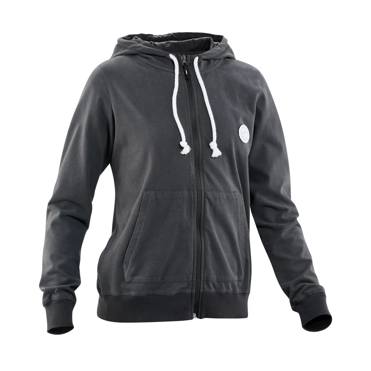 Hoodie med dragkedja Wo Bege - Taglia XS 4