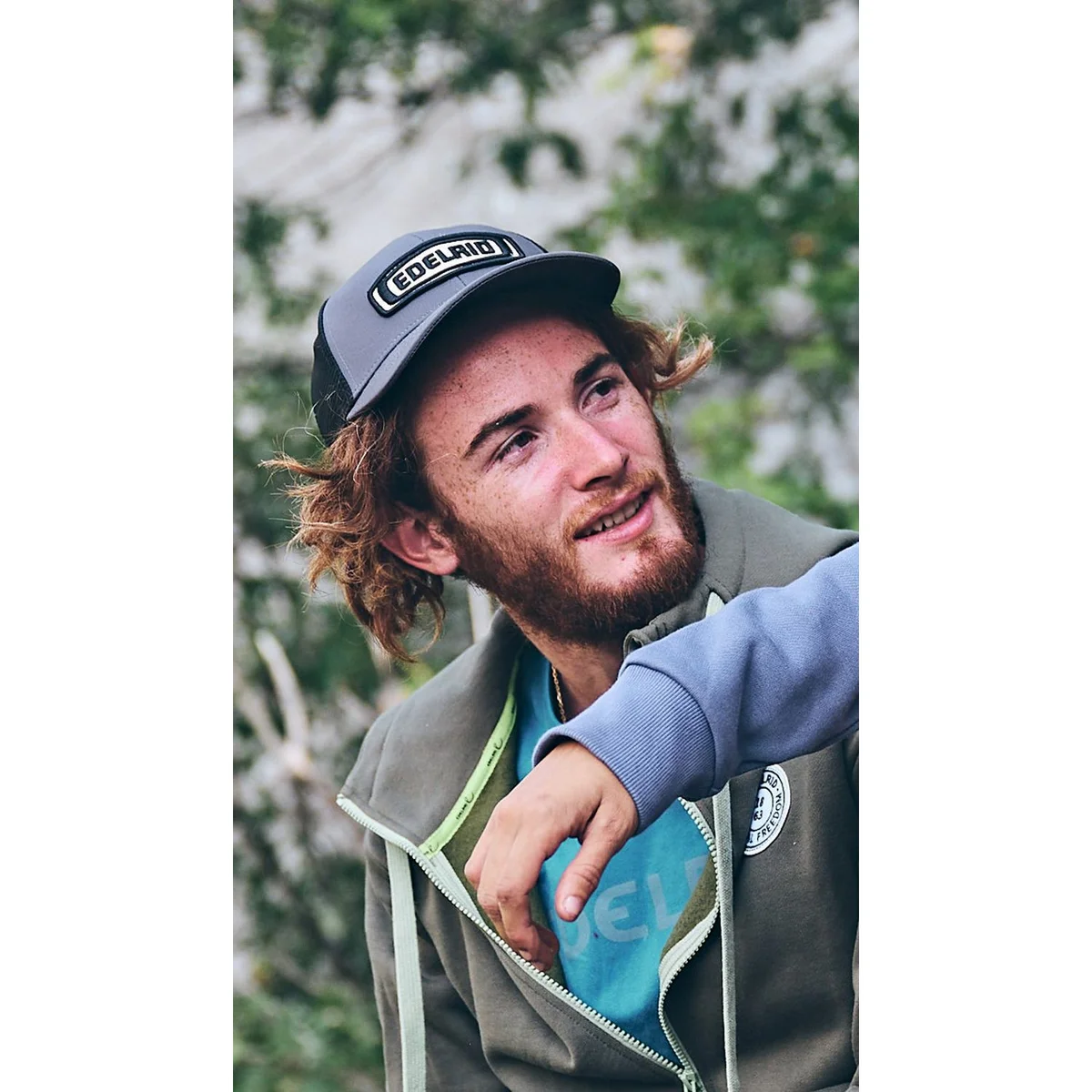 Face Cap 6-panel trucker cap - Colore Blueberry 5