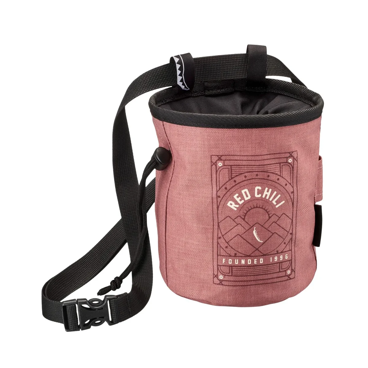 Chalk bag Beta with zip pocket and brush holder - Colore Blu minerale 5