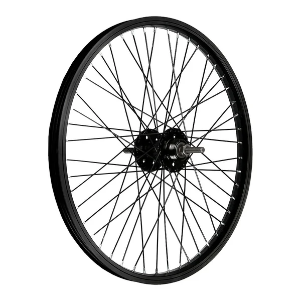 BMX rear wheel 20 x 1.75 black 48 holes hub 10 mm aluminum for tire