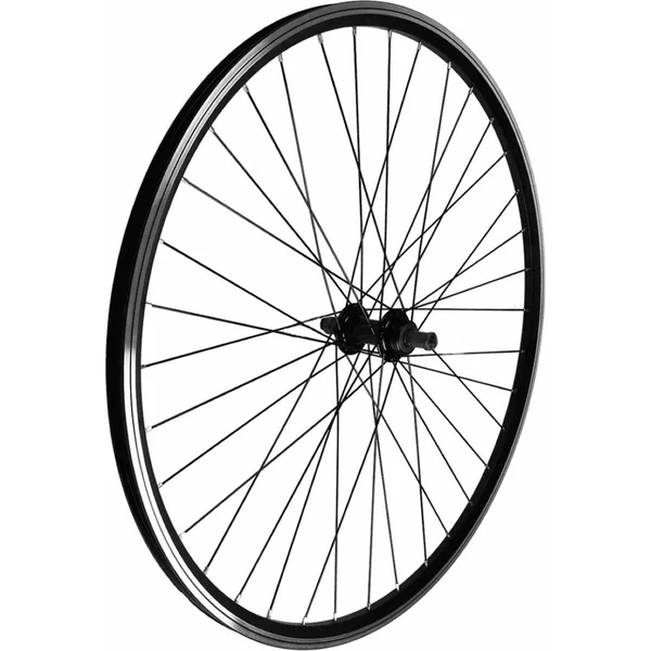 26 inch MTB rear wheel Aluminum black for 6-7 speed cassette