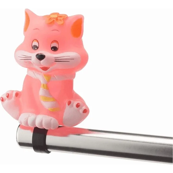 Pink cat shaped bike bell for children