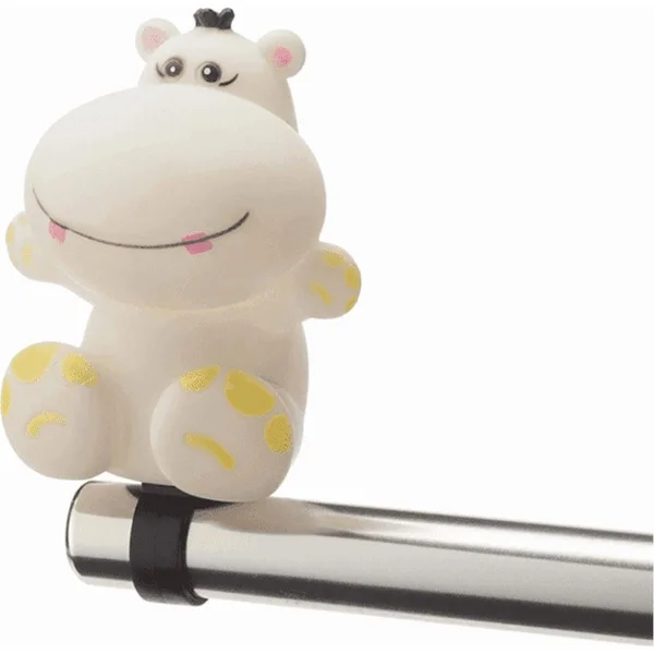 White hippo bike bell