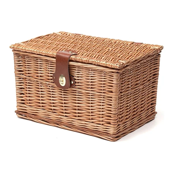 Natural wicker suitcase basket 37x26x23 cm