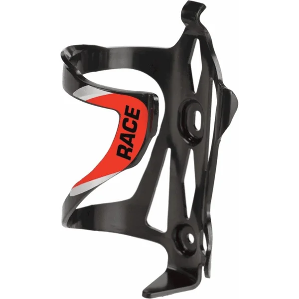 Race bottle cage black polycarbonate ABS lightweight