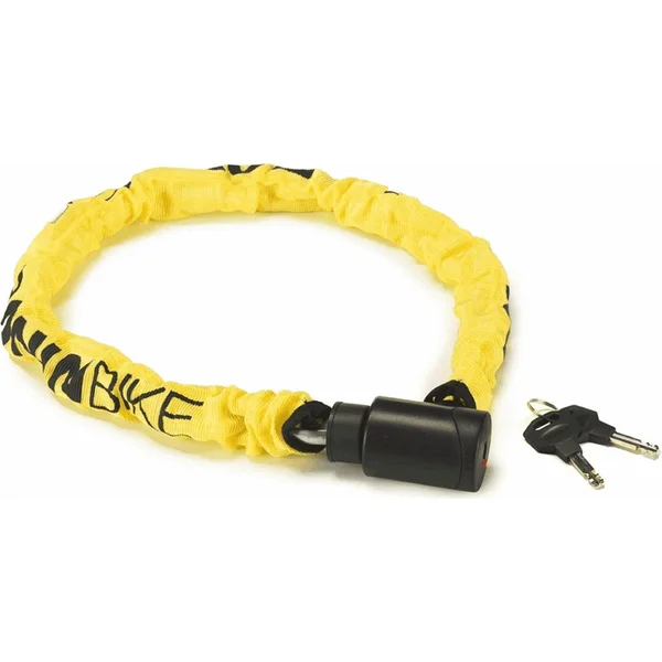 Bike chain lock 6x900mm with yellow fabric cover