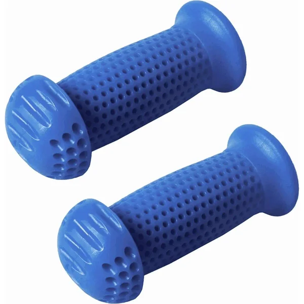 Children's bike grips blue with PVC handguard 22x100 mm