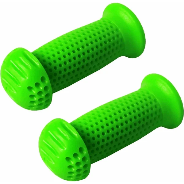 Kids bike grips 22mm green with handguards 100mm