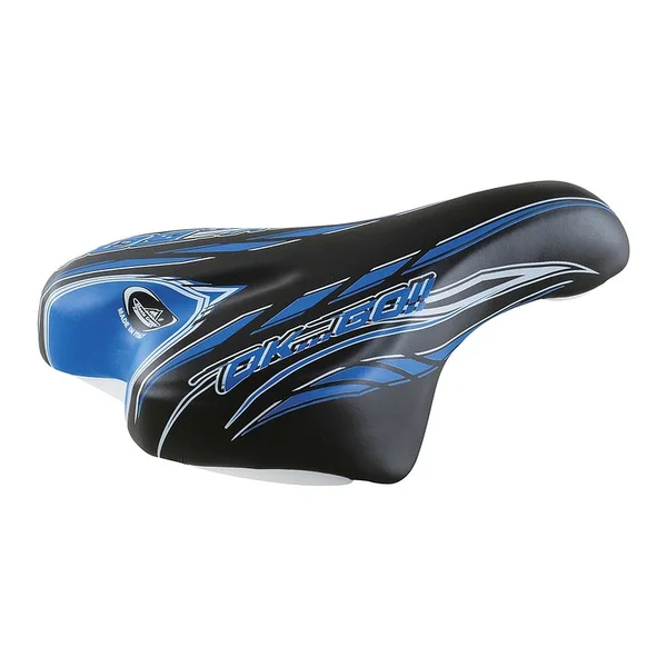 Kids saddle OK GO 16-20 inch black blue comfort