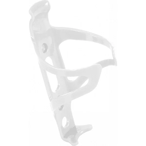 White polycarbonate bottle cage for bike
