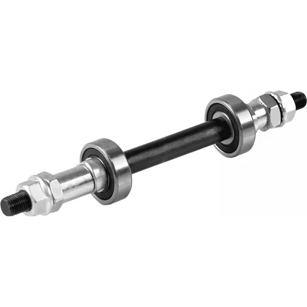 Rear hub axle 3/8 x 175 mm with bearings and nuts