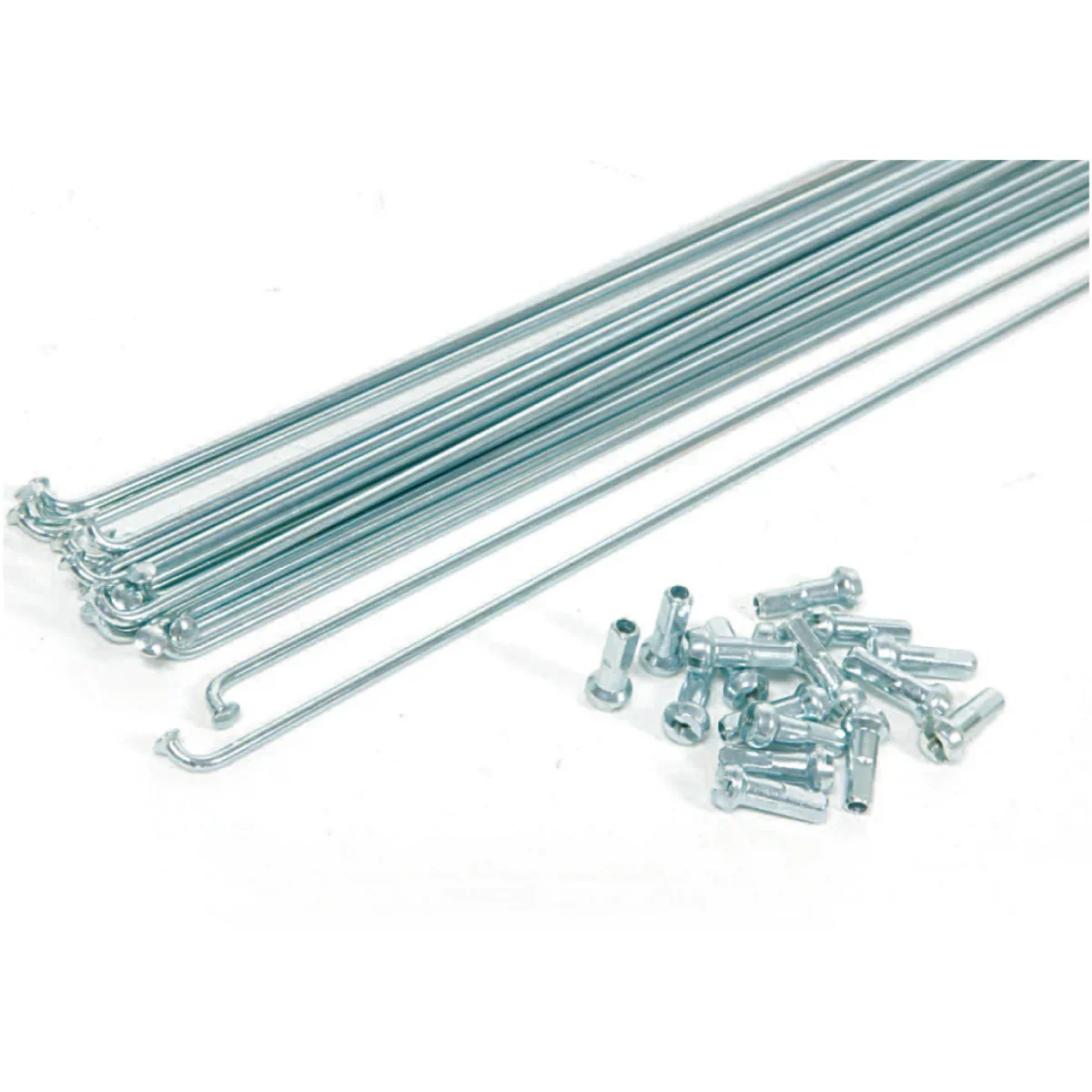 Rayons De Vélo Carbone/acier 14G 248mm – Lot De 36 Avec écrous Noirs Pour Roue VTT/route