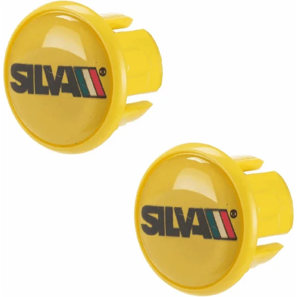 Yellow Bar End Plugs Road Bike Set 2 Plastic
