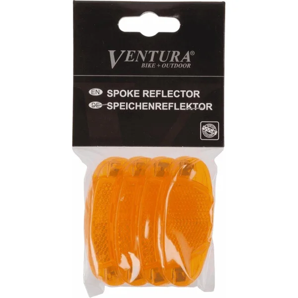 Set of 4 wheel reflectors for bike with clip mounts easy fit