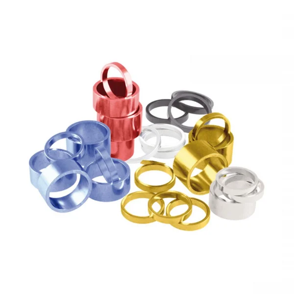 Headset spacers 1 1/8" aluminium 20 mm kit 10 pcs