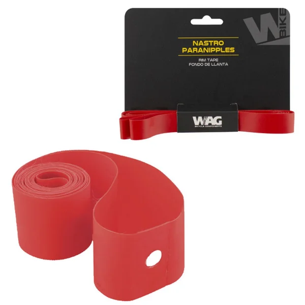 Rigid nipple strips MTB 27.5" 20 mm red pair