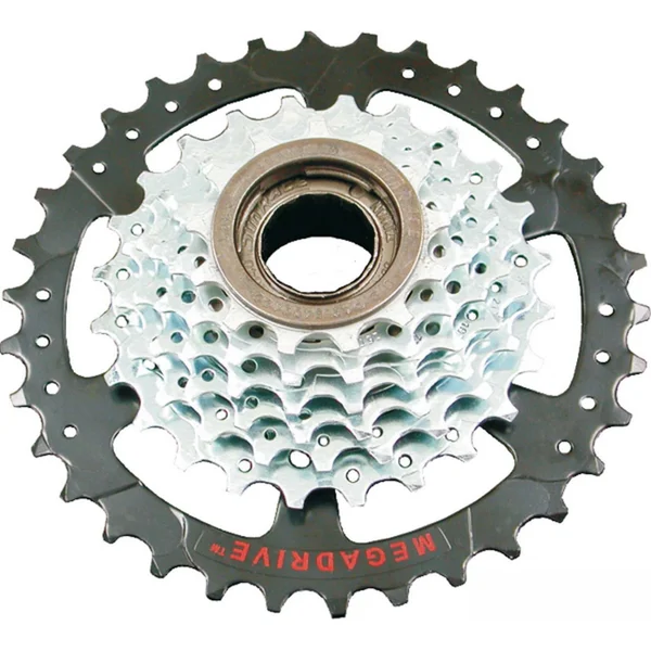 MTB freewheel 7v 13-34 silver compatible with Shimano Sram threaded