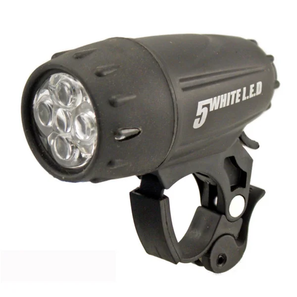 Front bike light 5 LED Apollo black
