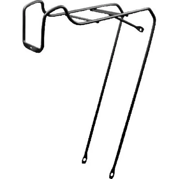 Front rack 26" steel black with lamp mount