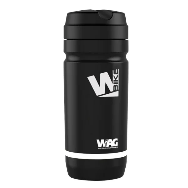 Sports bottle 750 ml black plastic with screw cap non insulated