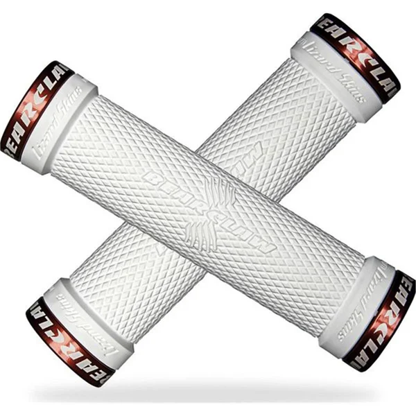 Lock On Bearclaw grips 130mm white pair